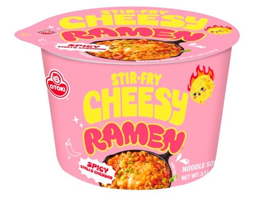 Ottogi Cheesy Ramen: чеддер и чили